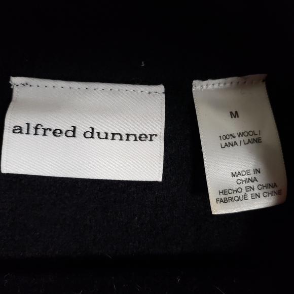 Alfred Dunner 100%Wool Sweater/Jacket Zipper Front. Size M - Picture 8 of 8